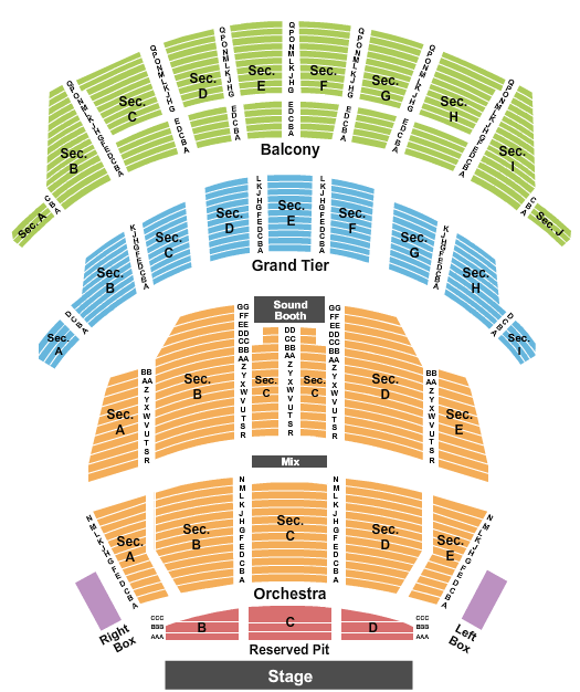 Altria Theater Some Like It Hot Seating Chart